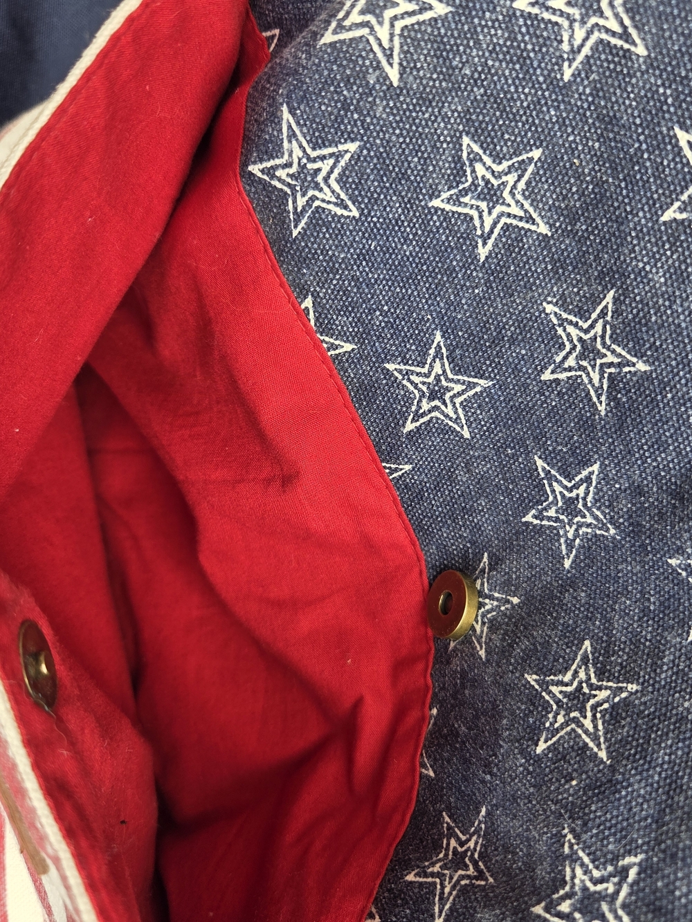 Bella Taylor Americana Star & Stripe Crossbody Bag in Red and Blue - Picture 3 of 7